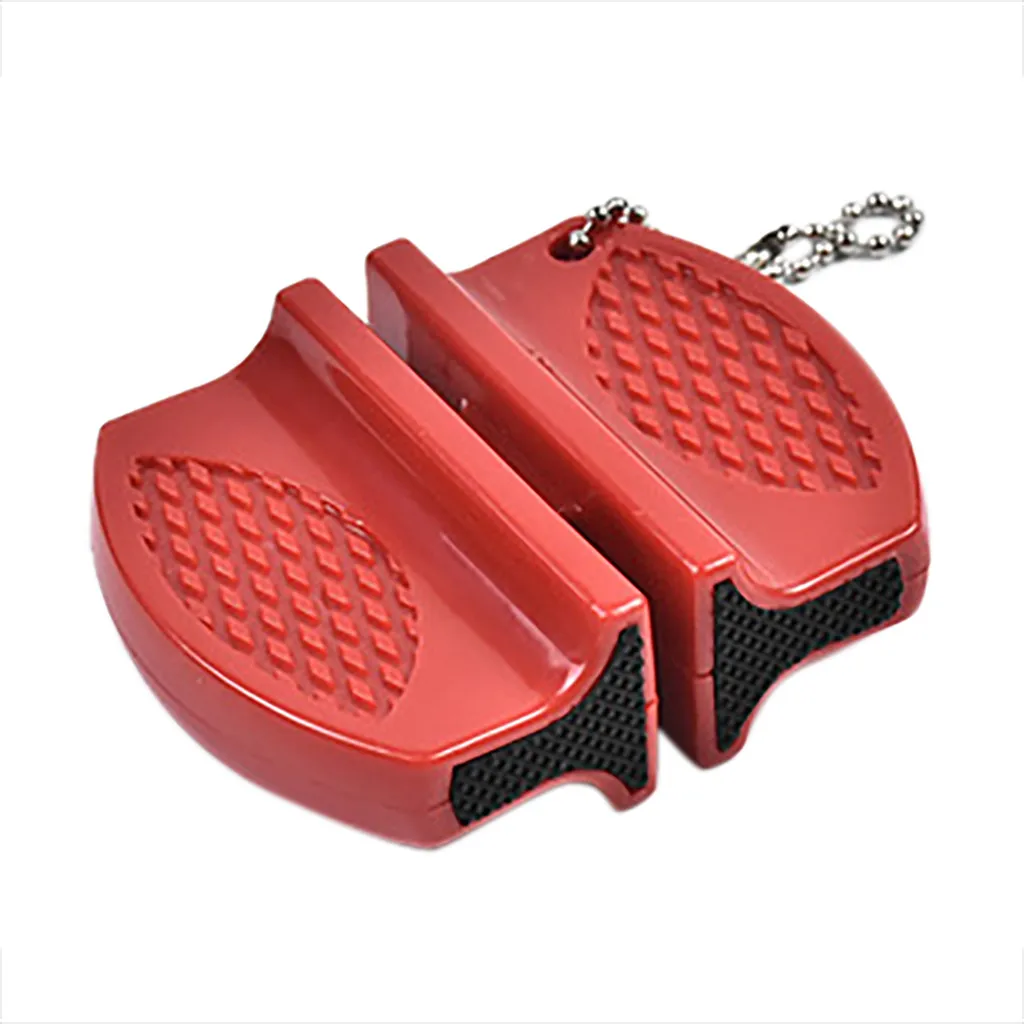 Мини-точилка для кухонных ножей карманный двухступенчатый вольфрамовый