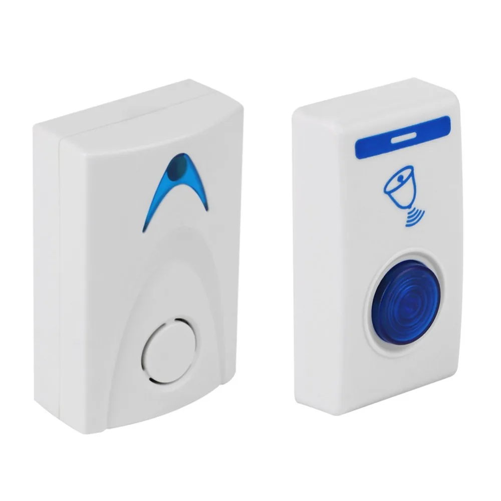 СВЕТОДИОДНЫЙ беспроводной дверной звонок с изображением колокольчика 2 пульт