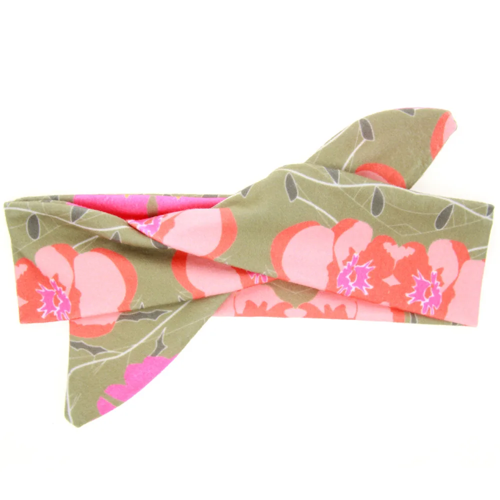 2018 Новые 10шт/лот Детские головные повязки с узлом в форме кролика для девочек-младенцев, детские тюрбаны с узлом, аксессуары для волос в точечном рисунке, детская головная убор.