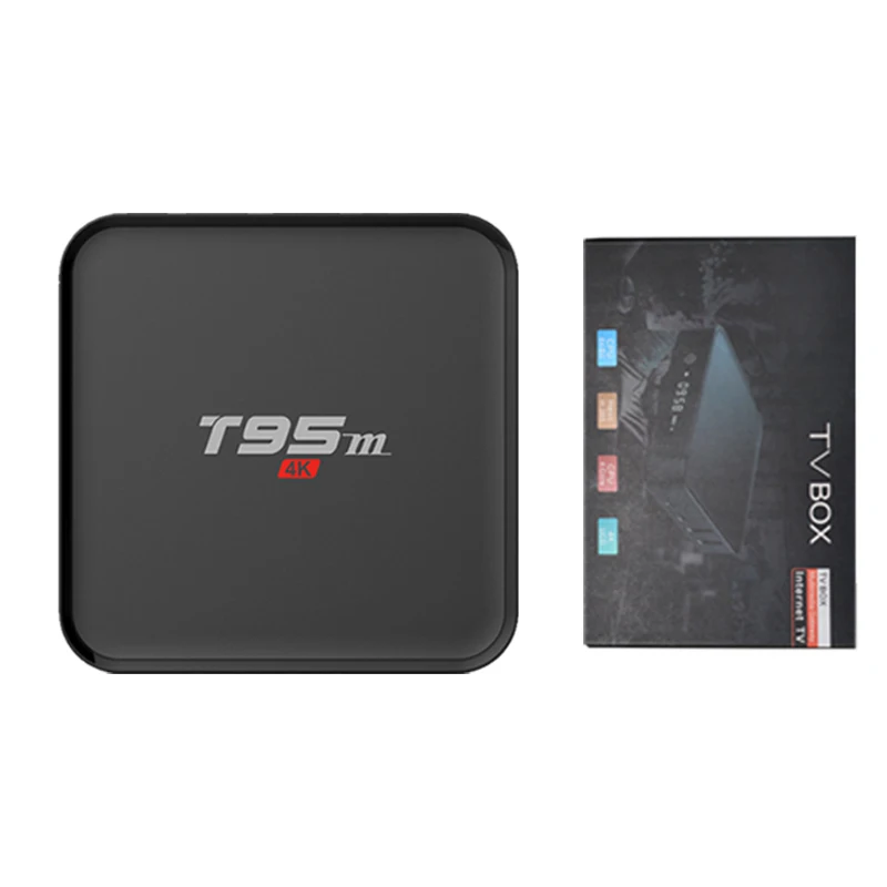T95M Смарт ОТТ ТВ приставка WiFi S905x Android 7 1 медиаплеер четырехъядерный ГБ 8 H.265 4 к