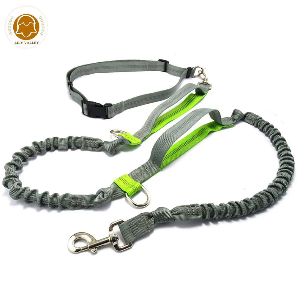

Hands Free Dog Leash, Premium Running Dog Leash, Lightweight Reflective Bungee Dog Leash For Running, Jogging or Walking