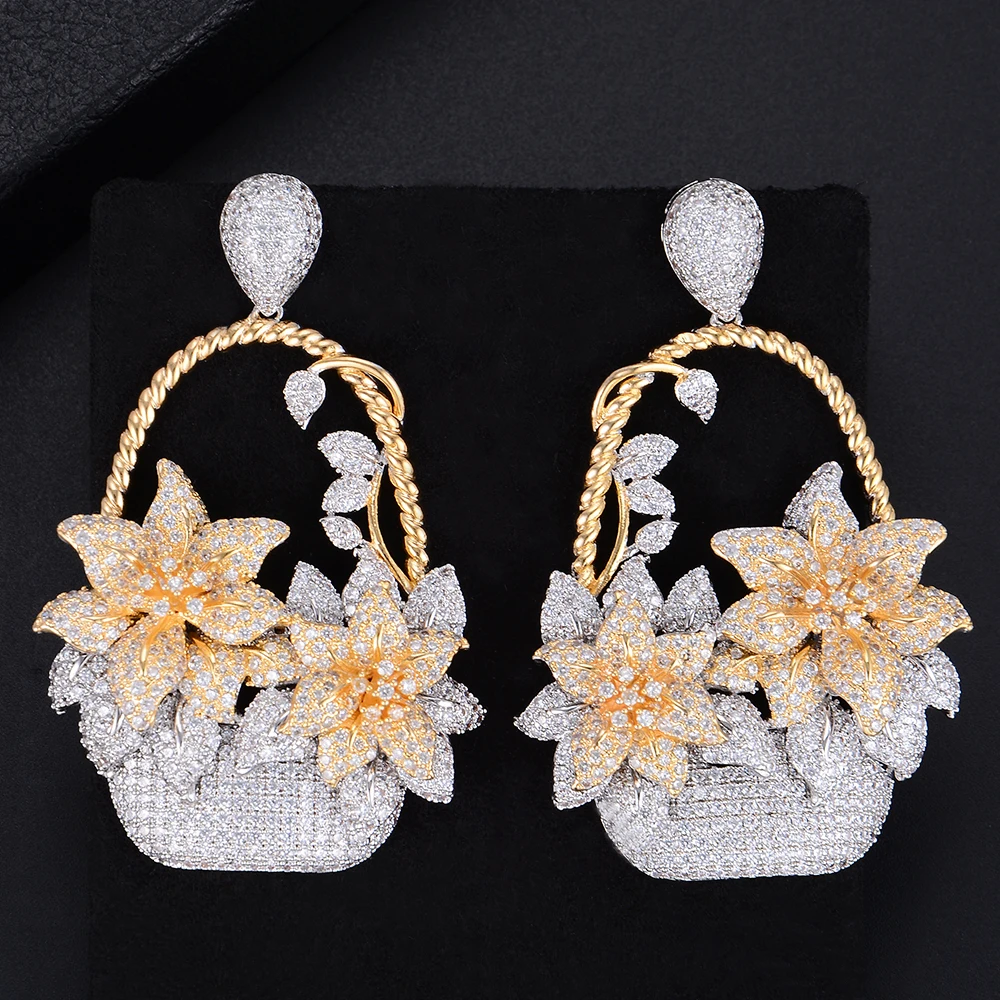 Missvikki корзина для цветов ручной работы цветущие цветы кулон серьги женщин