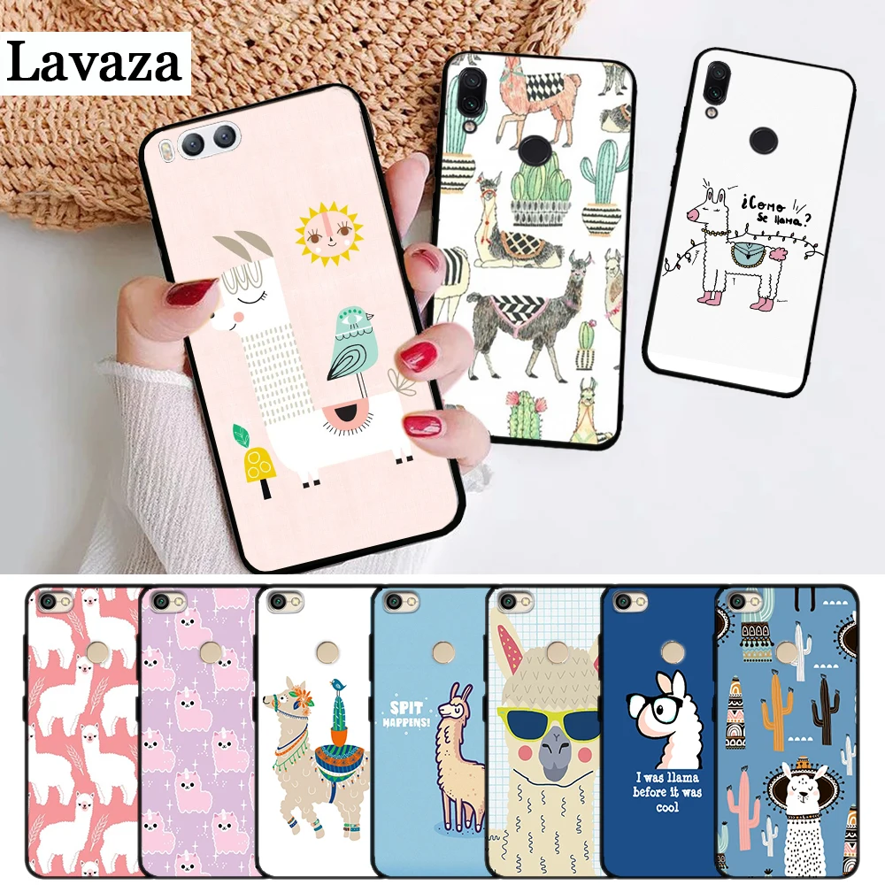 Силиконовый чехол Lavaza с изображением Животных Альпака Рождественский для Xiaomi Redmi