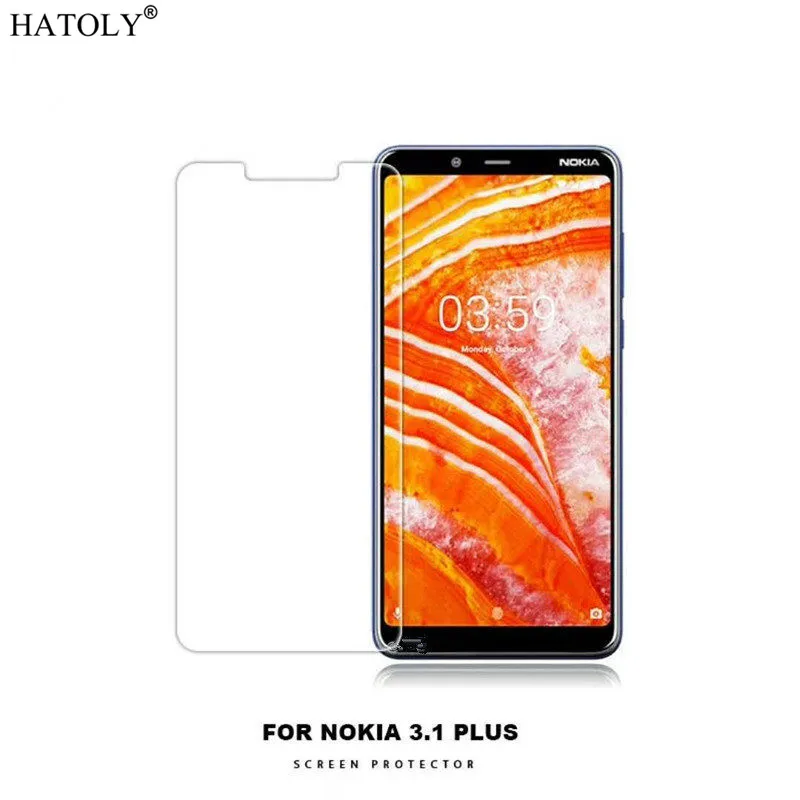 

2 шт. стекло для Nokia 3,1 Plus защита экрана закаленное стекло для Nokia 3,1 Plus / X3 2018 защитное стекло пленка для телефона