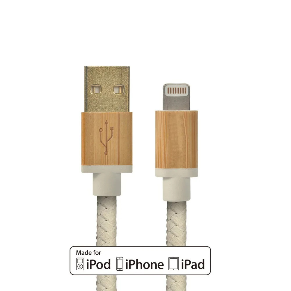 USB зарядный шнур 30 см Кожаный Плетеный Деревянный чехол usb кабель для быстрой