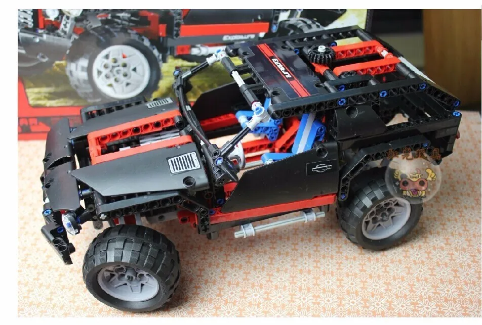 Модель 3340, строительные наборы, город, техника, Hummer, внедорожник, 3D блоки, обучающая модель, строительные игрушки, хобби для детей