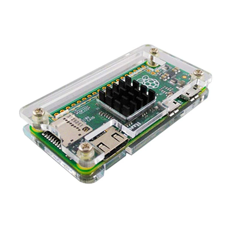 Для Raspberry Pi Zero W акриловый чехол + алюминиевый радиатор для RPI Box Корпус Чехлы V 1 3