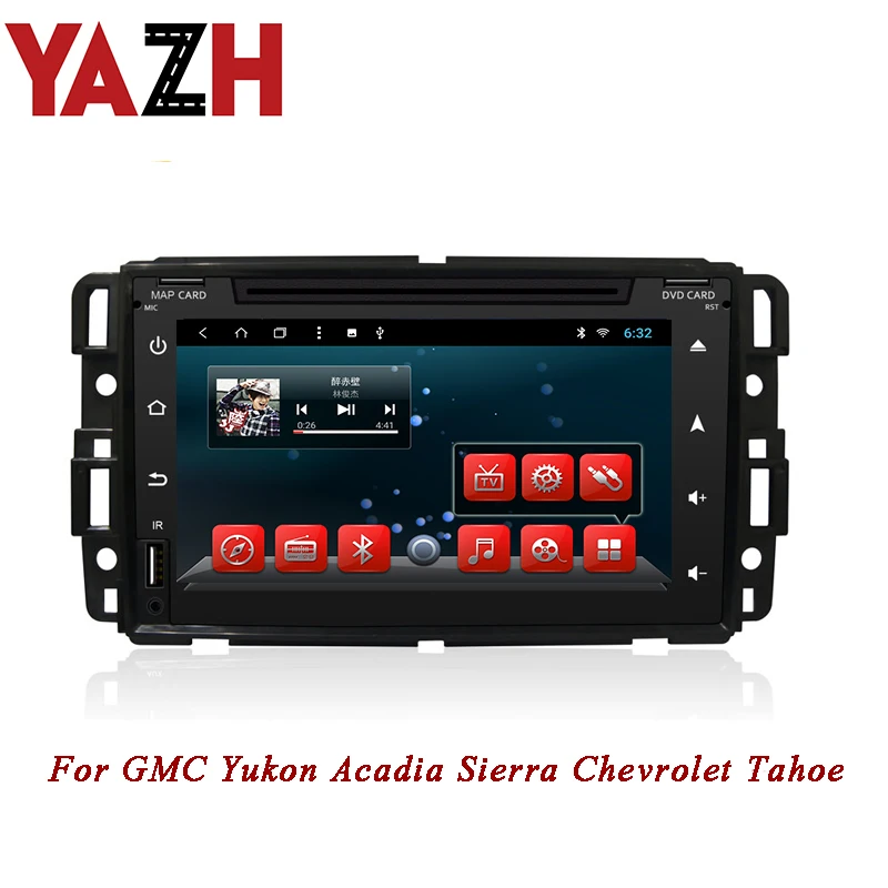 YAZH 7 0 дюймов автомобильная стереосистема Bluetooth fm передатчик для GMC Yukon Acadia Sierra