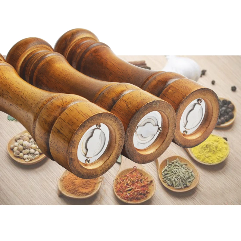 Мельница для соли и перца деревянное оформление из дуба сверхбольшая