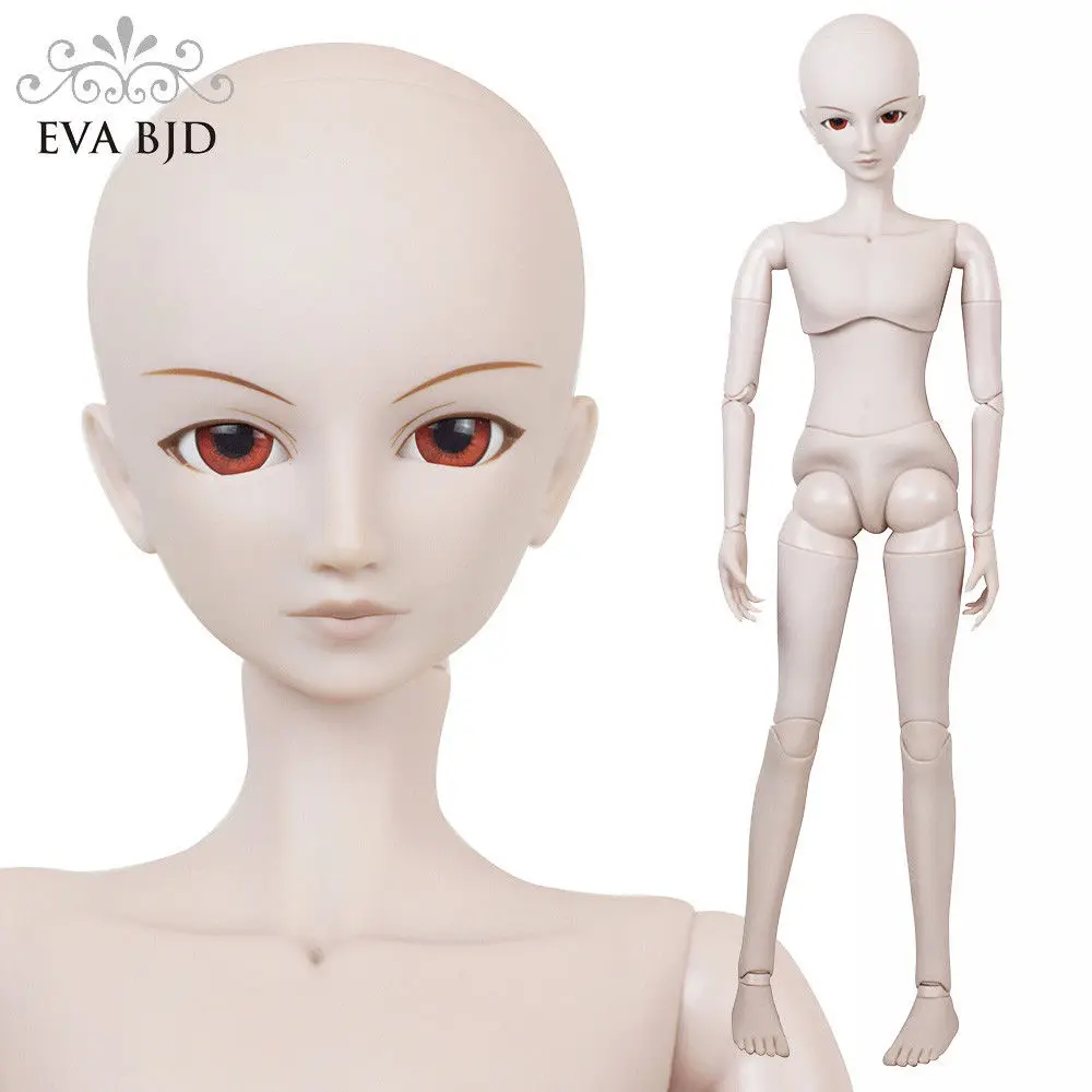2" полный набор+ ночная Лолита 1/3 BJD кукла 60 см 19 шарнирных кукол босс игрушка торт режим мужская кукла+ полный аксессуары парик для обуви и одежды - Цвет: Naked doll