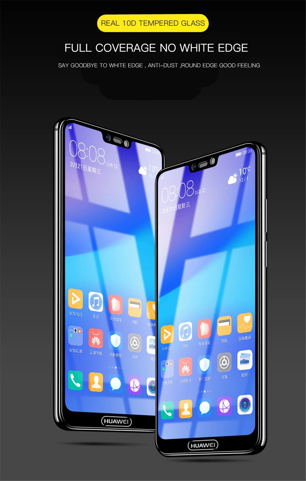 19D полное покрытие из закаленного стекла для Huawei Honor 10 P20 P30 Pro Mate 10 20 Lite 8X 8A Защитная пленка для экрана P Smart стекло