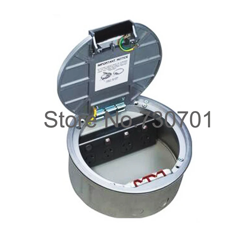 Круглый бетонный напольный блок питания алюминиевый материал 100 шт. на DHL |