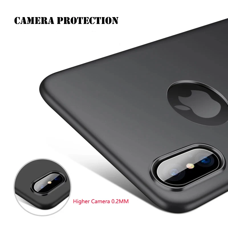 Guties ультра тонкий жесткий ПК чехол для телефона iPhone 6 6S 7 8 Plus матовый простой iPhone7 X