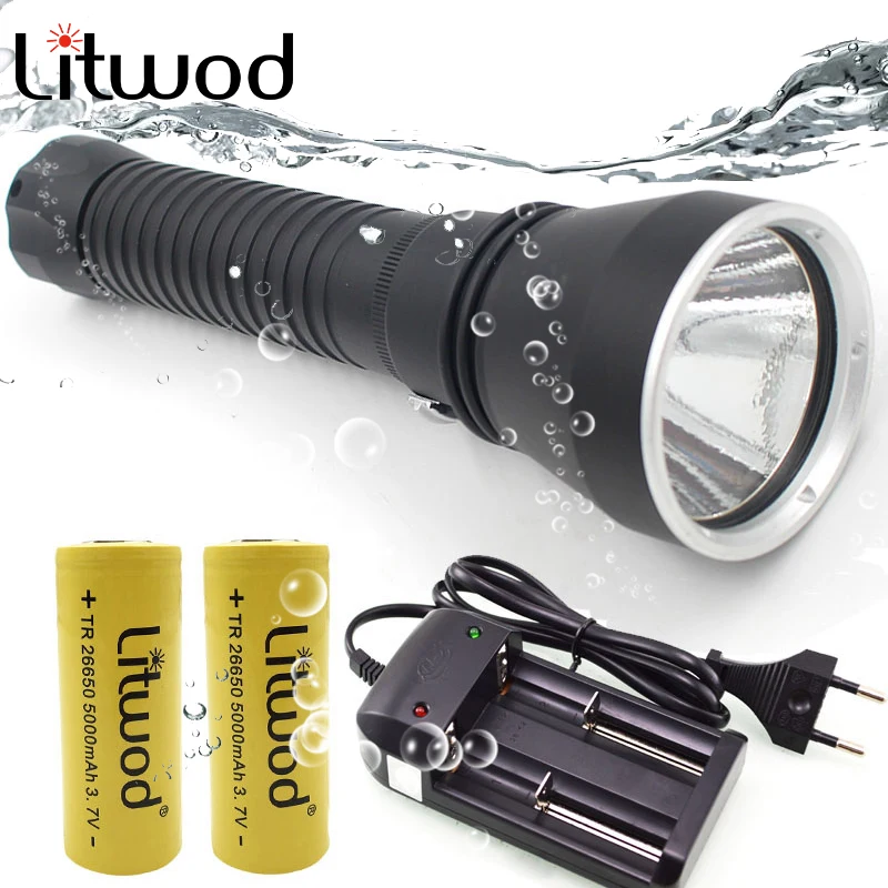 Светодиодный фонарик для дайвинга Litwod Z90D88 150 лм лампа XHP70 EasyWhite светодиодный с