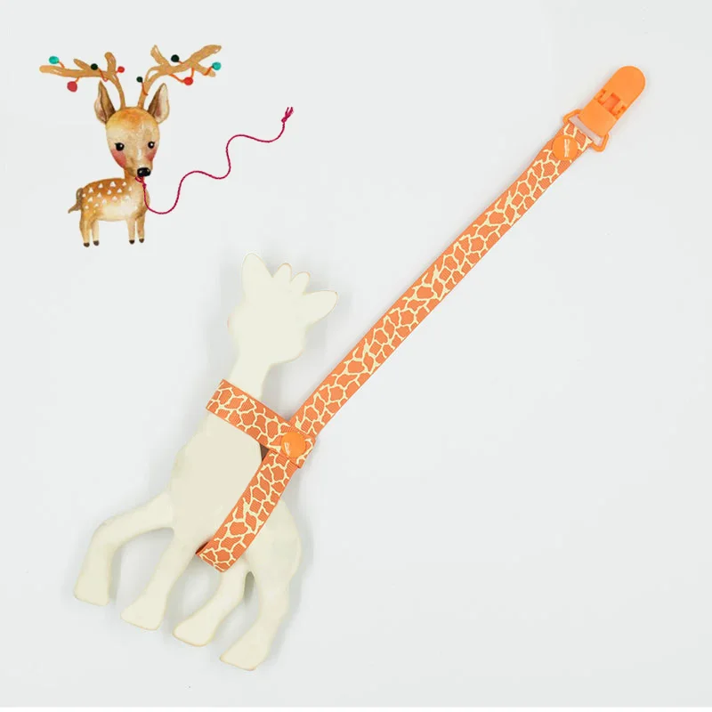 

35CM BABY Giraffe holder chain clip teehter holder anti lost teether clip chain pacifier clip for pacifier