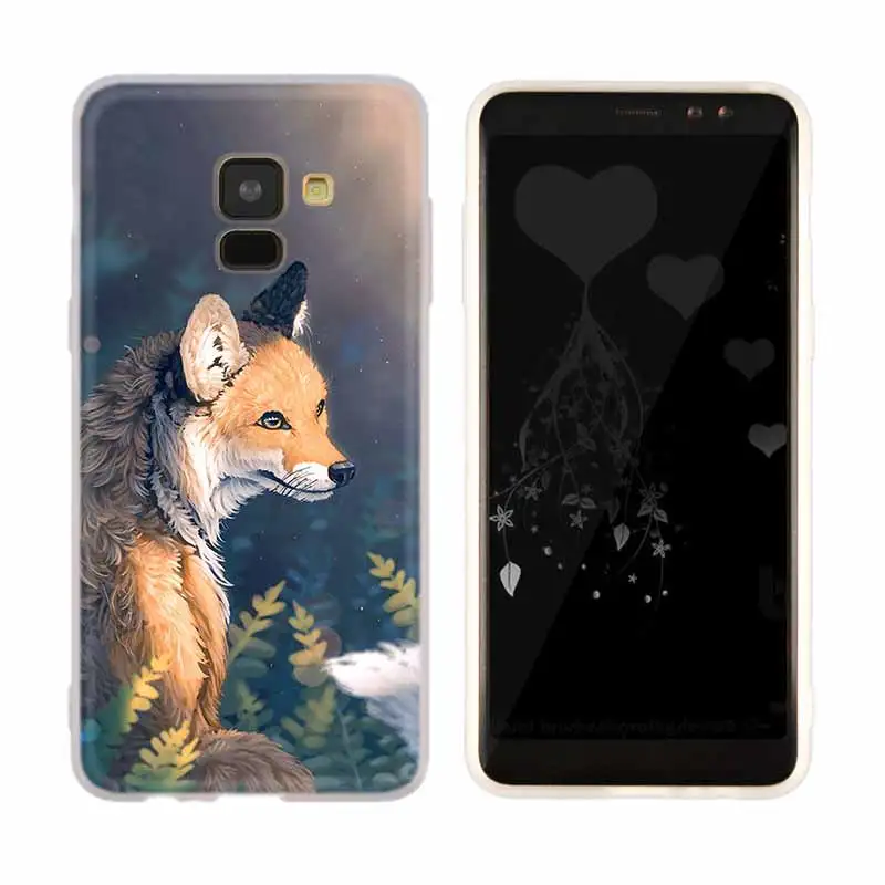 a1 Г-н милое платье с лисой для samsung Galaxy A10/A30/A40/A50/A70 A9 A8 A6 a7 A3 A5 ТПУ чехол мягкое сиденье автомобиля - Цвет: a1