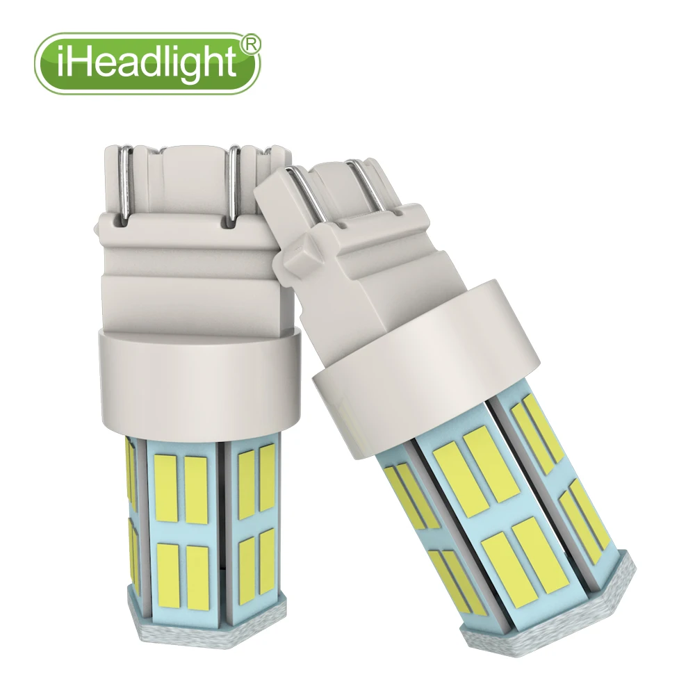 2 шт. T20 W21W светодиодный 32SMD W21/5 Вт WY21W 7440 7443 лампы T25 3157 3156 p27/7 автомобильный тормоз