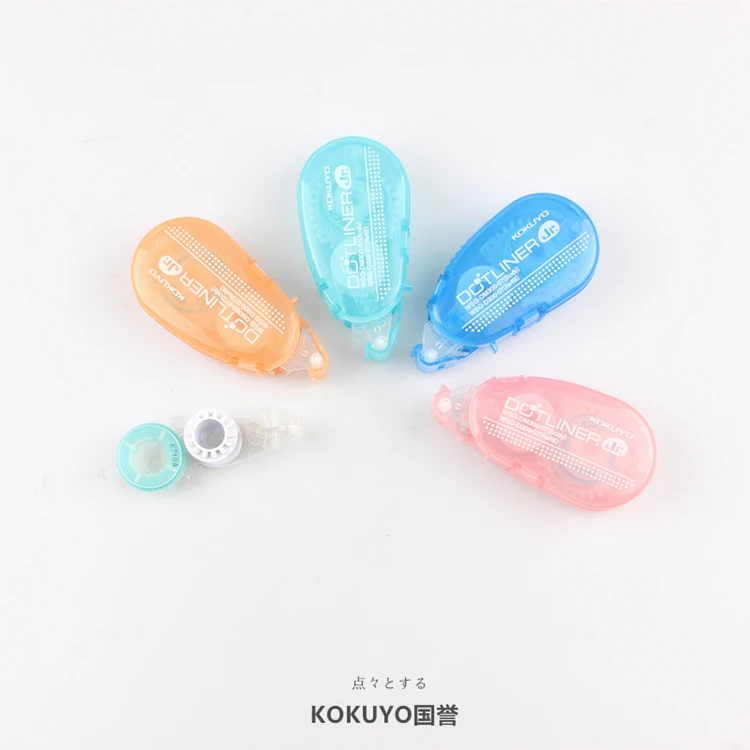 1 шт. 8 м KOKUYO Милая оригинальность Dotliner мини с двухсторонней клеющей поверхностью клейкая лента пунктиформа клей обучения канцелярские принадлежности инструмент Kawaii