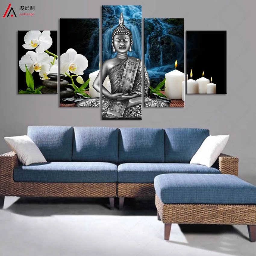5 без рамки красивая Будда Буддизм картина современное искусство куадро домашний