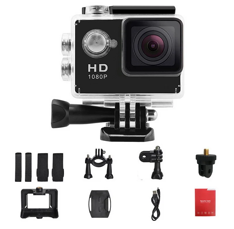 Автомобильная камера Ultra HD 4 K, камера заднего вида, водонепроницаемая, 2 дюйма, 1080 p, автомобильная камера, Спортивная, водонепроницаемая, циклическая запись