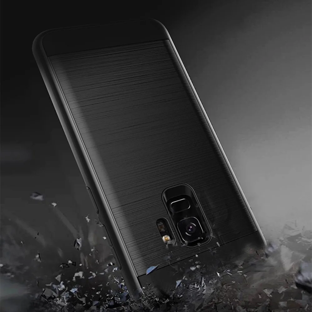 Чехол 2 в 1 для Samsung Galaxy A8 2018 гибридный армированный чехол с кисточкой