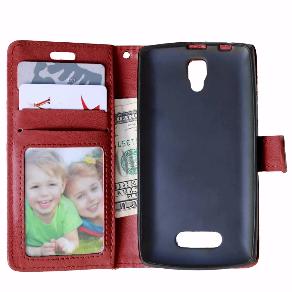 Чехол для Lenovo A2010 A 2010 Кожаные чехлы сплошного цвета Модный чехол подставка с