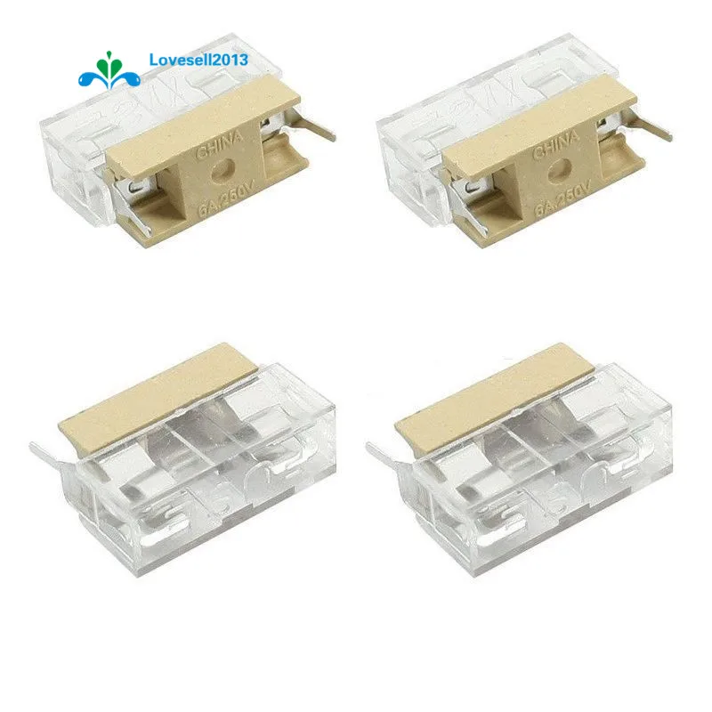 5 шт. крепление панели pcb держатель предохранителя чехол с крышкой для 5x20 мм