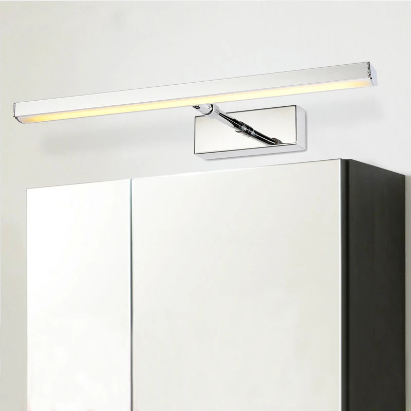 Современный Стиль регулируемый светодиодный туалетное зеркало со светодиодной