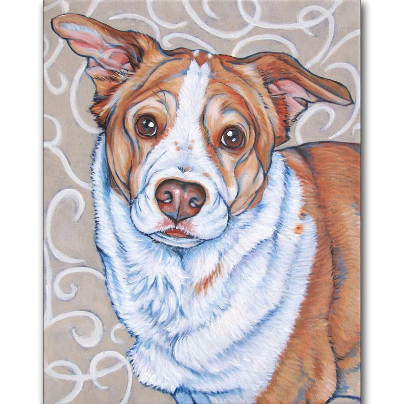 

Full Square/Round drill 5D Diamond Painting DIY diamond embroidery A loyal puppy Diamond mosaic Home Decor Gift