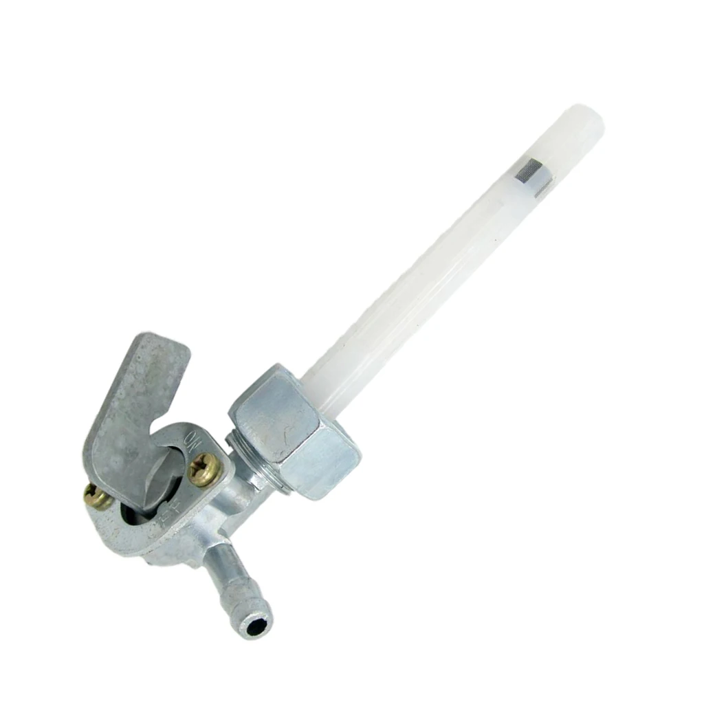 Motorcycle Gas Petcock Fuel Tap Valve Switch Pump For CG-125 156FMI Honda FUEL Silver Aluminum+Plastic |