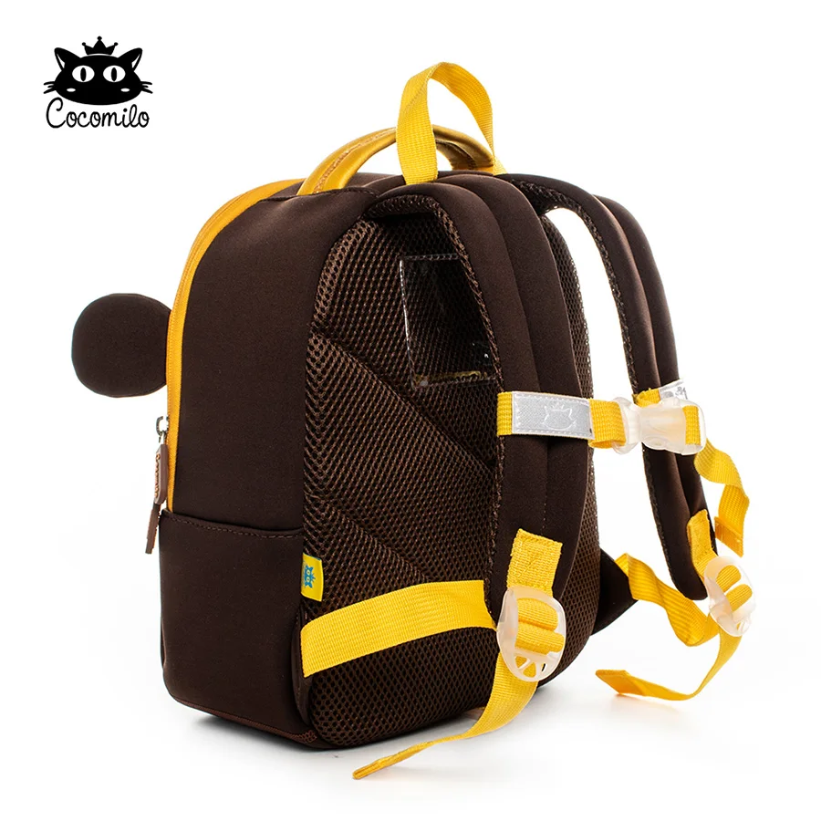 Cocomilo Waterproof Kids 3D Cute Monkey Cartoon Toddler Backpack Forest King Animals Pre School Baby Bags for 3-6 Years Old