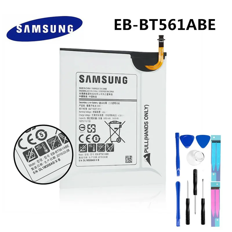 Сменный аккумулятор EB-BT561ABE для samsung GALAXY Tab E T560 T561 SM-T560 аутентичный Аккумулятор для планшета 5000 мАч+ Инструменты