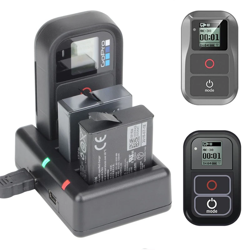 Пульт дистанционного управления и зарядное устройство для GoPro Hero 7 6 5 аксессуары