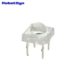 Сверхъяркая светодиодная Пиранья, многоцветная: красный, желтый, зеленый, синий, белый (5x10), Кристаллическая оболочка, DIP (упаковка 50 шт.)