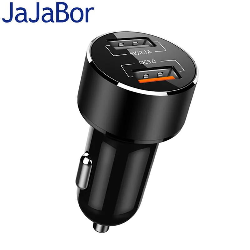 JaJaBor 24 Вт 5В 3.1A Переходник USB для зарядки в машине Быстрая зарядка QC3.0 зарядное