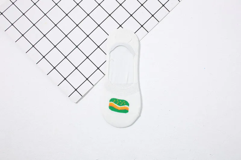Jeseca 5 Pairs/Lot Women Cotton Sock Cartoon Animal Cute No Show Sock Japanese Kawaii School Student Invisible Non-slip Boat Sox
