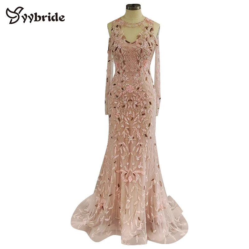 Платье с круглым вырезом длинным рукавом и юбкой годе|scoop neck bridesmaid dress|neck floatneck therapy