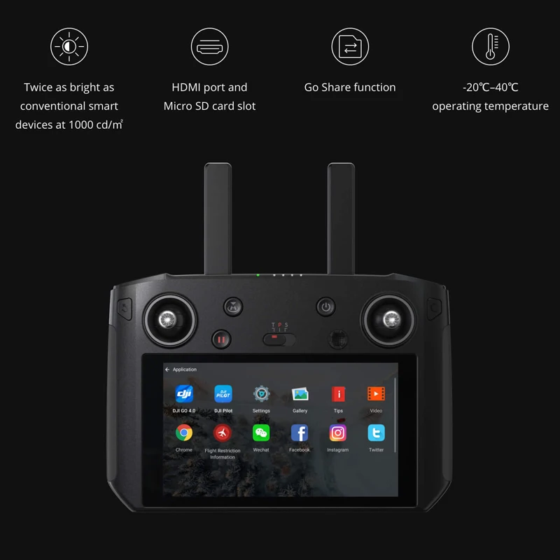 DJI Mavic 2 Pro(DJI Smart контроллер) Hasselblad камера " CMOS сенсор Регулируемая Диафрагма гиперлапс Ультра-яркий экран