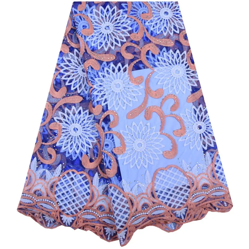 

Latest Design Milk Silk Nigerian Lace Fabric African Net Lace Fabrics High Quality Guipure French Lace Fabric For Wedding A1596