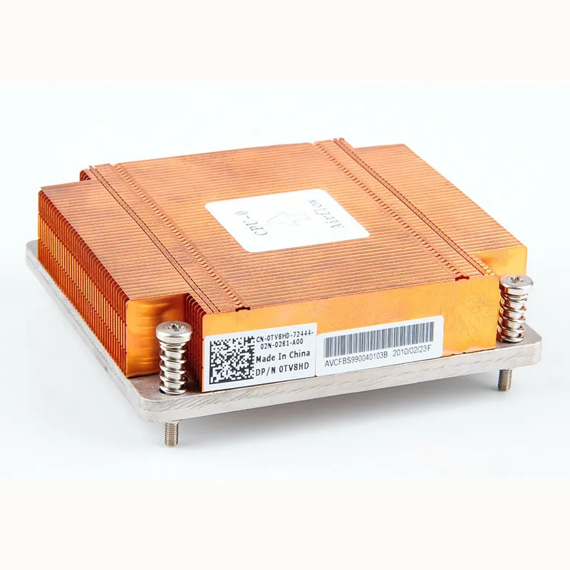 C1100 кулер для процессора P/N: TV8HD 0TV8HD C1100 теплоотвод X58 1366 pin 1U ЦП сервера теплоотвод шасси процессора кулер охлаждения