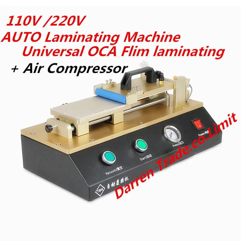 1PC Universal AUTO OCA Film Laminating Machine Polarizing Film Protective Film Laminater +Air compressor