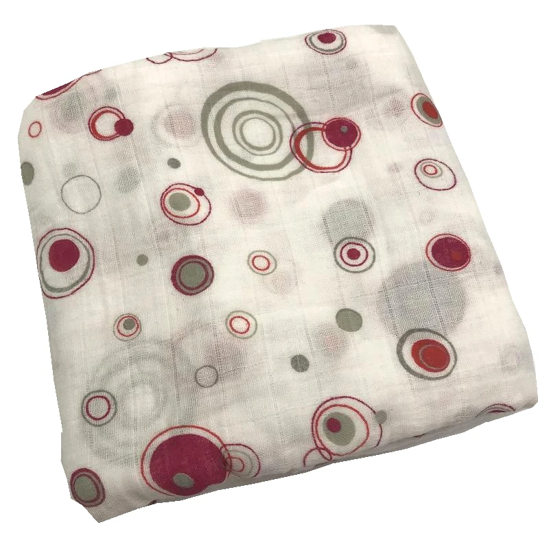 Круг муслин детские одеяла 100% хлопок Марлевое одеяло для новорожденных