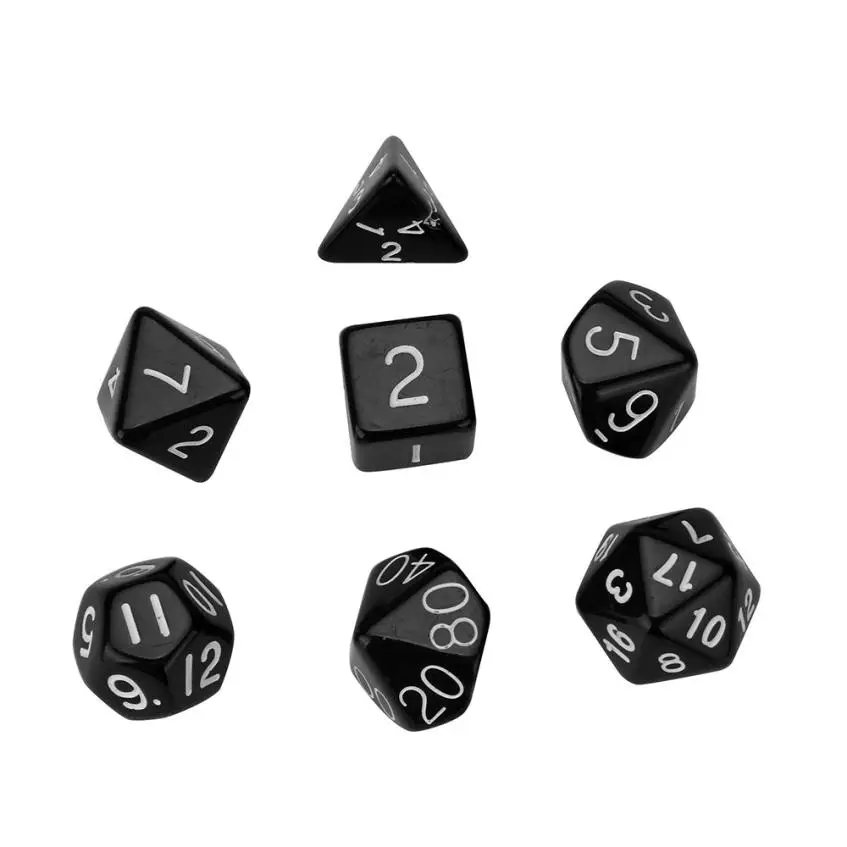 2017 7 шт жемчужное зерно D4-D20 многосторонний Набор кубиков для игры TRPG levert Прямая