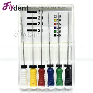 31 мм 28 мм, стоматологические K-файлы, эндофайлы для корневых каналов, стоматологические ручные файлы, K-файлы из нержавеющей стали