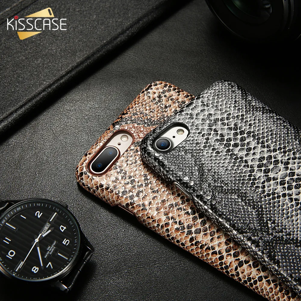 Кожаный чехол KISSCASE для iPhone 11 Pro Xs Max X 5 SE 5sRetro Snake тонкий телефона 7 8 Plus 6 6S |