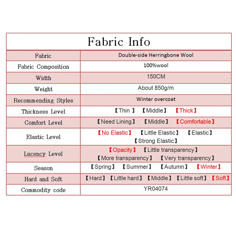 Двухстороннее утолщенное шерстяное пальто Pearlsilk в елочку 3 цвета зимнее из 100%-ной