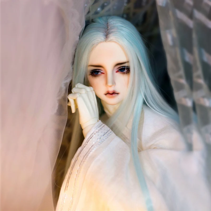 10 Allaosify 1 шт. Bjd парик Сплит Длина прямые синтетические волосы парик 1/3 1/4 bjd кукла парик Древний китайский стиль - Цвет: 10