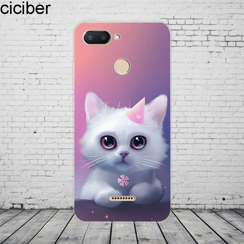 WM04991 Чехол ciciber с милым животным котом для Xiaomi Redmi 6 5 4 3 A X S Plus Pro S2 чехол для телефона для Redmi Note 6 5 4 X A Pro Мягкий ТПУ чехол - Цвет: WM04991