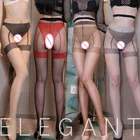 Сексуальные женские колготки, эротическое нижнее белье 10D, сексуальные колготки с открытой промежностью, нейлоновые чулки с подвязками, женские колготки для ночного клуба