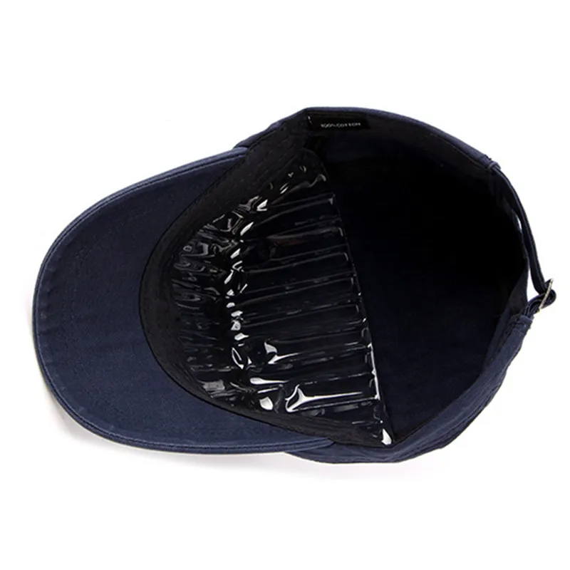 Шапка XdanqinX Мужская осенне зимняя 100% хлопок в стиле милитари|military hat|cotton flat capmilitary